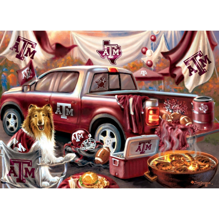 Texas AandM Aggies 1000 Piece Gameday Jigsaw Puzzle 19.25x26.75 Recycled Chipboard Image 2