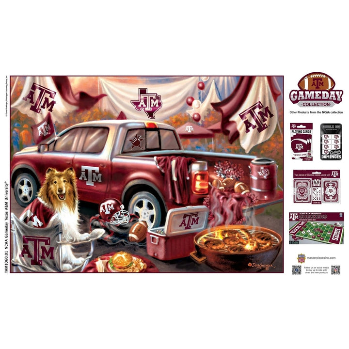 Texas AandM Aggies 1000 Piece Gameday Jigsaw Puzzle 19.25x26.75 Recycled Chipboard Image 4