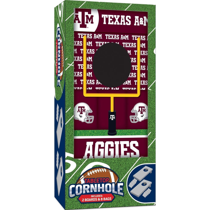 Texas AandM Aggies - NCAA Tabletop Cornhole Image 1