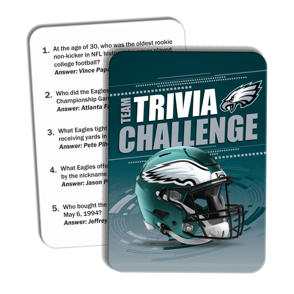 Philadelphia Eagles Trivia Challenge Game 50 Cards 250 Questions Ages 12 Up Image 2