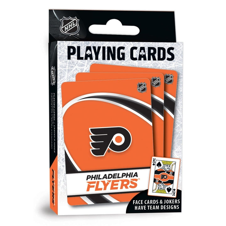 Philadelphia Flyers Playing Cards 54 Card Deck Officially Licensed NHL Cards Image 1