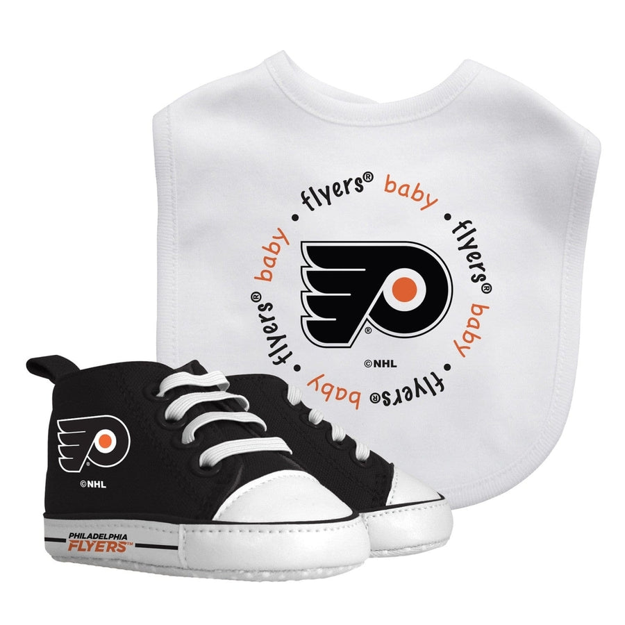 Philadelphia Flyers Baby Gift Set Bib and Pre-Walkers 100 Cotton Unisex Image 1