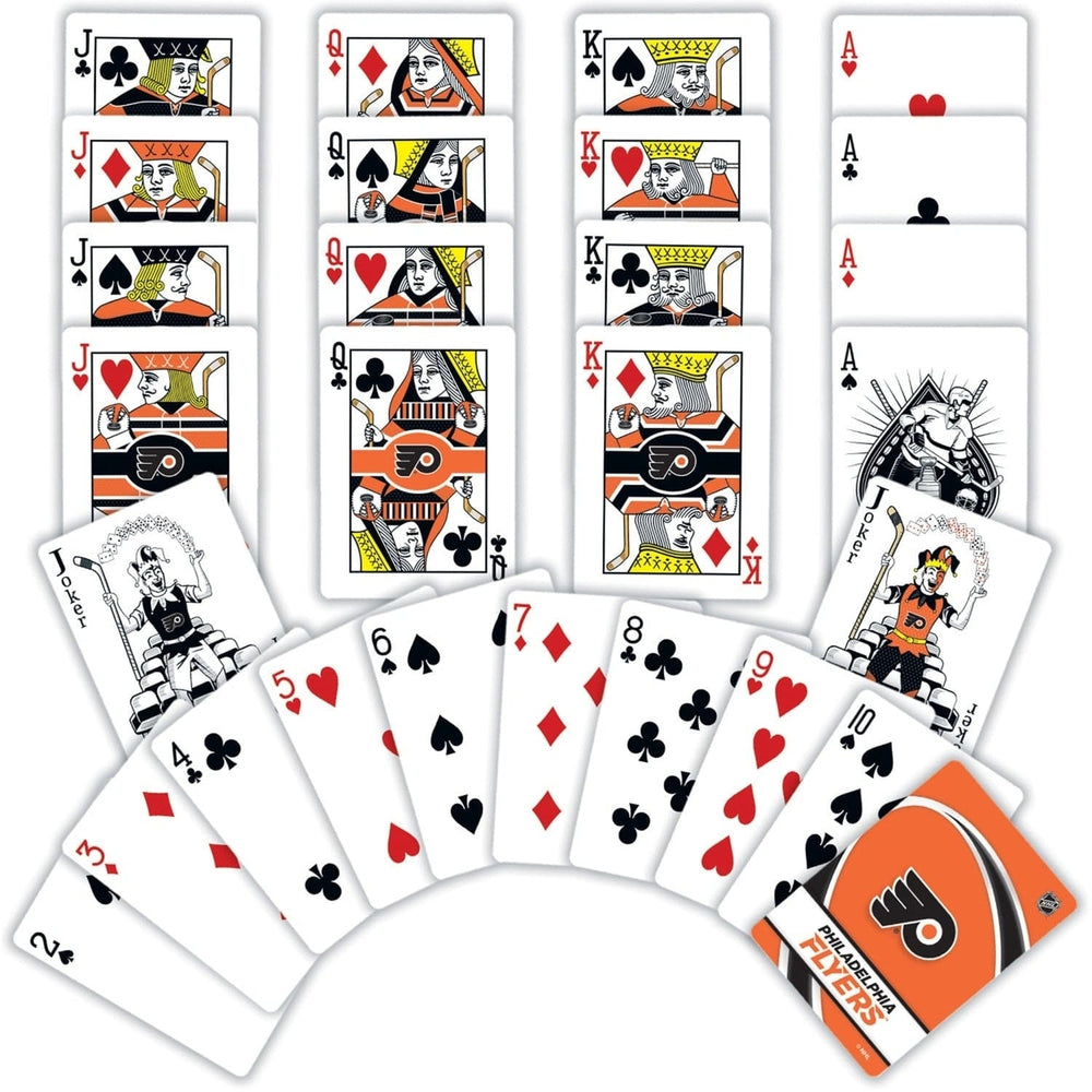 Philadelphia Flyers Playing Cards 54 Card Deck Officially Licensed NHL Cards Image 2