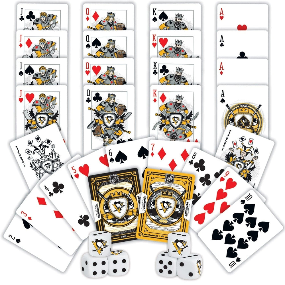 Pittsburgh Penguins - 2-Pack Playing Cards and Dice Set Image 2