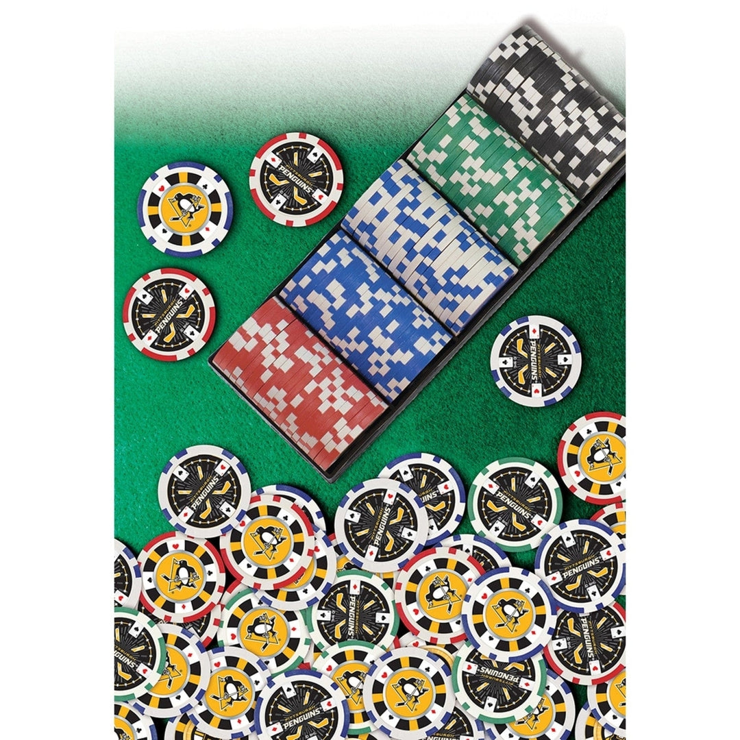 Pittsburgh Penguins 100 Piece Poker Chips Image 4