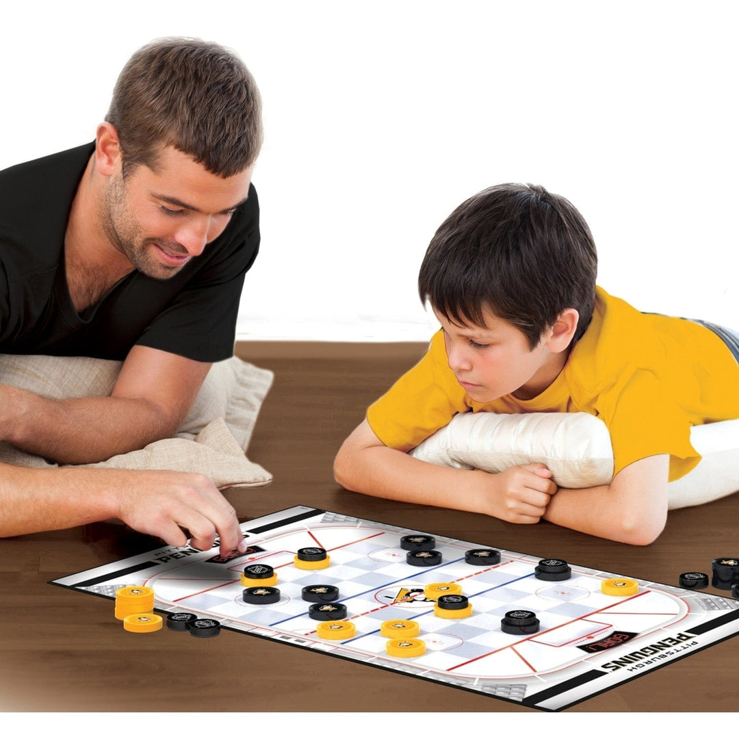 Pittsburgh Penguins Checkers Board Game Image 4