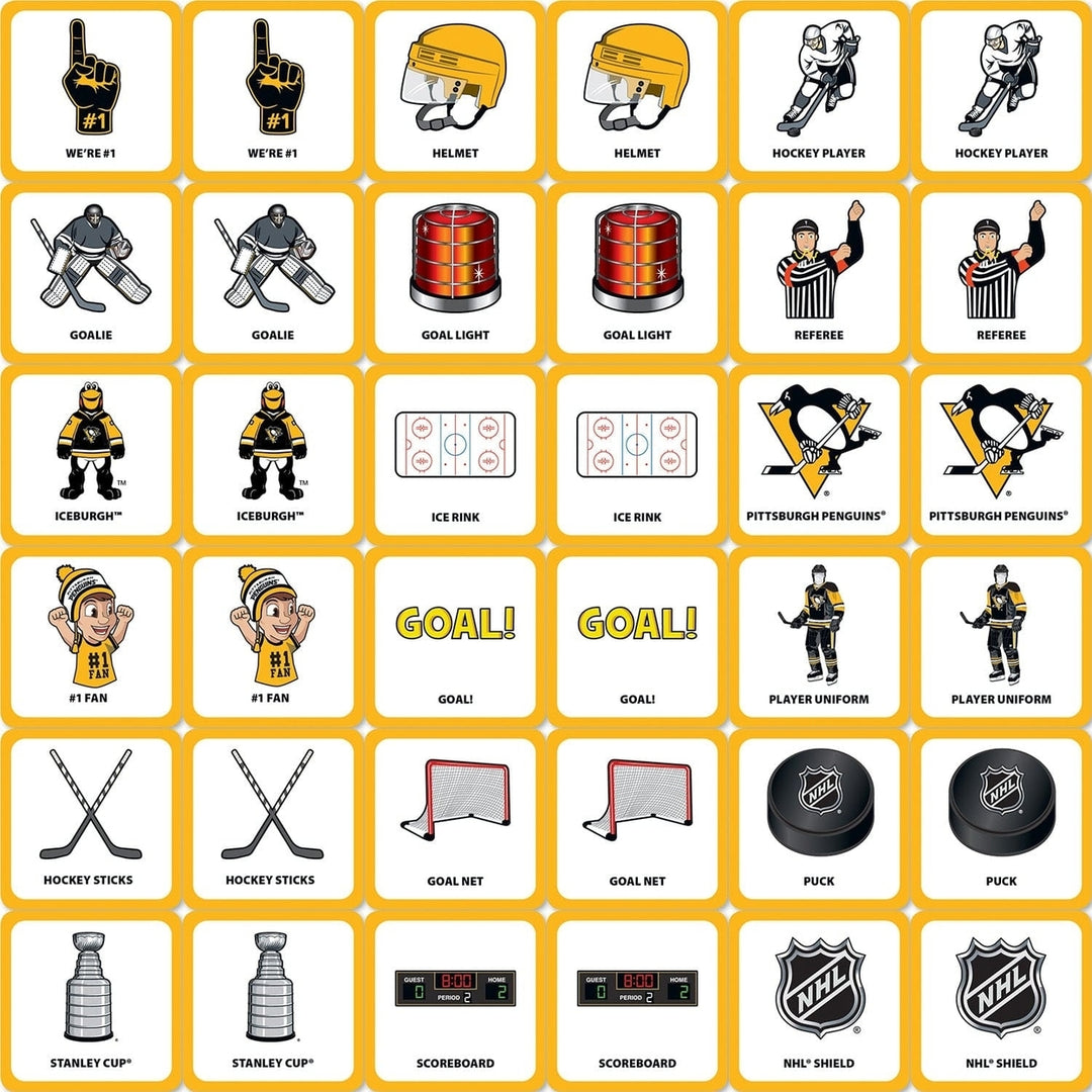 Pittsburgh Penguins Matching Game Image 2