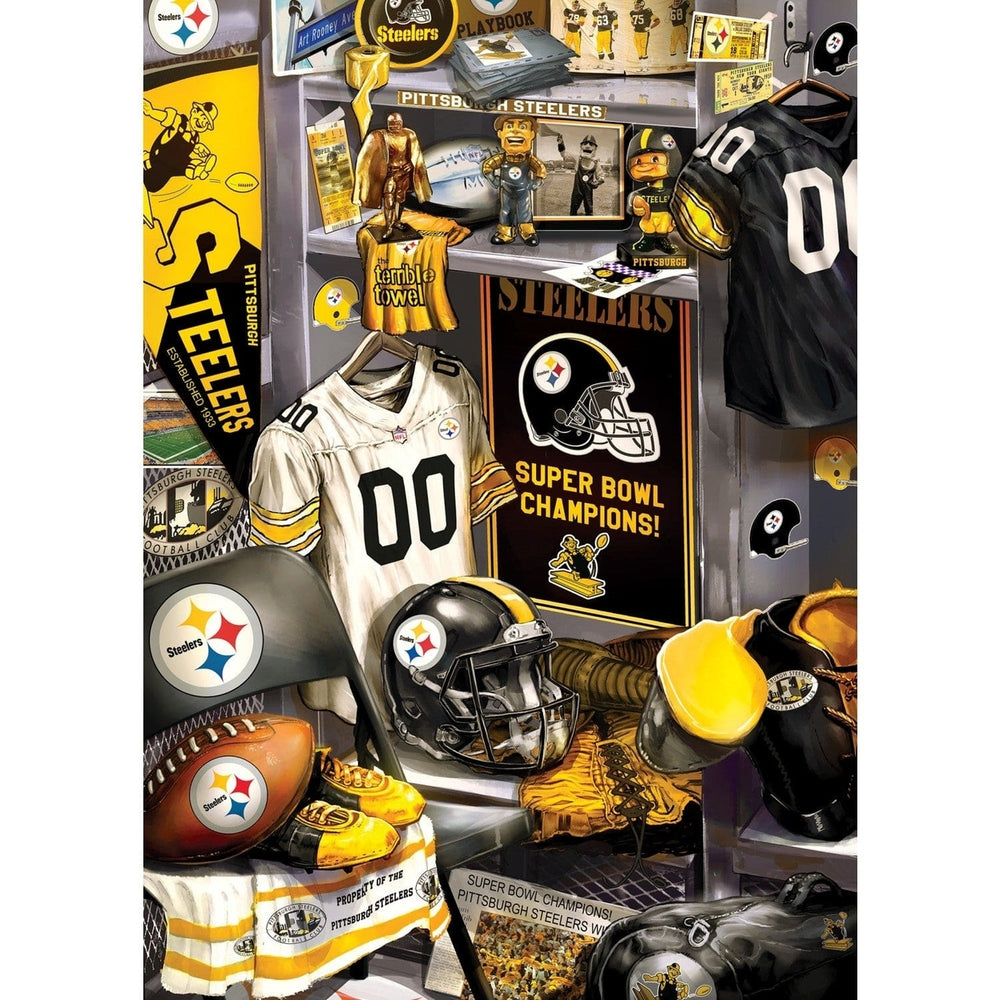 Pittsburgh Steelers - Locker Room 500 Piece Jigsaw Puzzle Image 2