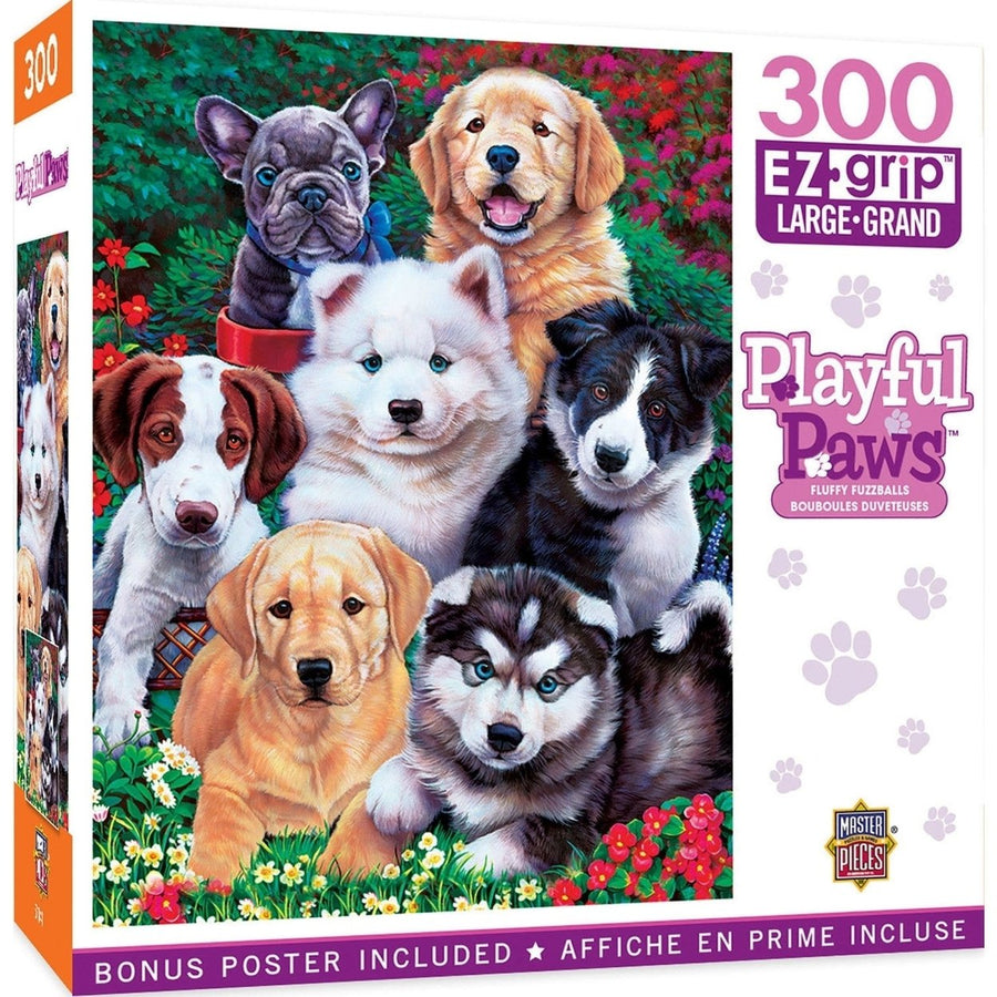 Playful Paws - Fluffy Fuzzballs 300 Piece EZ Grip Jigsaw Puzzle Image 1