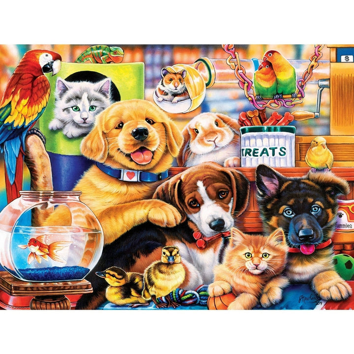 MasterPieces Playful Paws 300 Piece EZ Grip Jigsaw Puzzle 18x24 Eco-Friendly Image 2