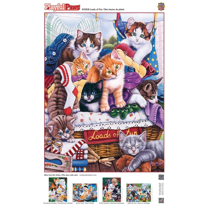 MasterPieces Playful Paws 300PC EZ Grip Jigsaw Puzzle Kittens 18x24 inches Image 4