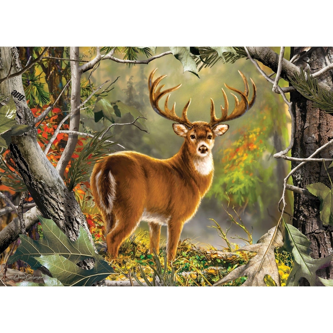 Realtree Backcountry Buck 1000 Piece Jigsaw Puzzle 19.25x26.75 Eco-Friendly Image 2