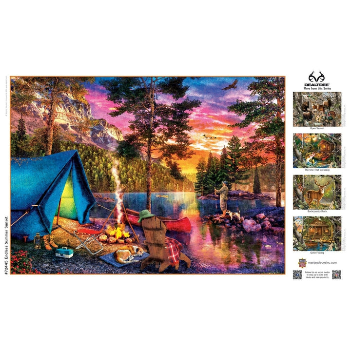 Realtree Endless Summer Sunset Jigsaw Puzzle 1000 Piece Outdoor Scene Image 4