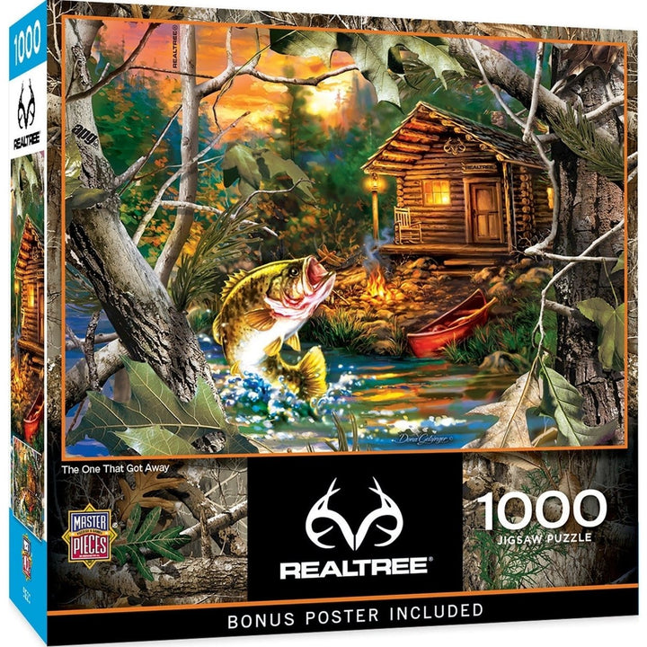 Realtree The One That Got Away 1000 Piece Jigsaw Puzzle 19.25x26.75 Inches Image 1