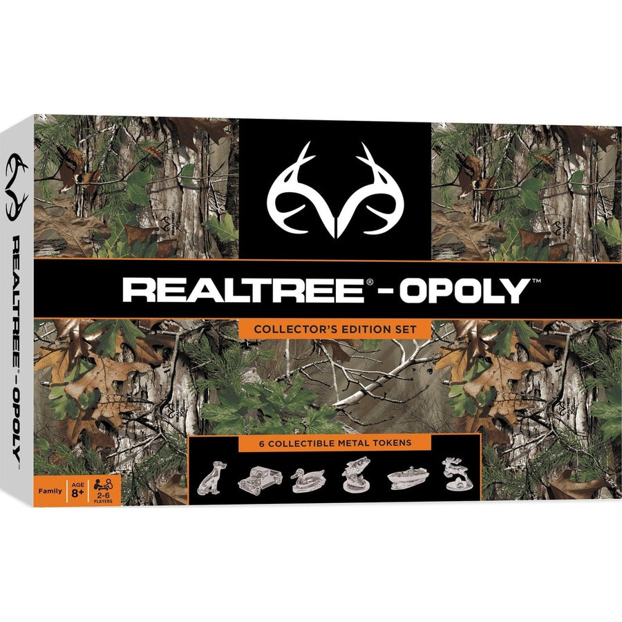 Realtree Opoly Board Game Nature Trivia 6 Metal Tokens 2-6 Players 8+ Image 1