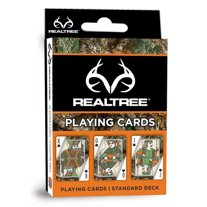 Realtree Playing Cards 54 Card Deck Camo Hunter Fisherman Designs Standard Size Image 1