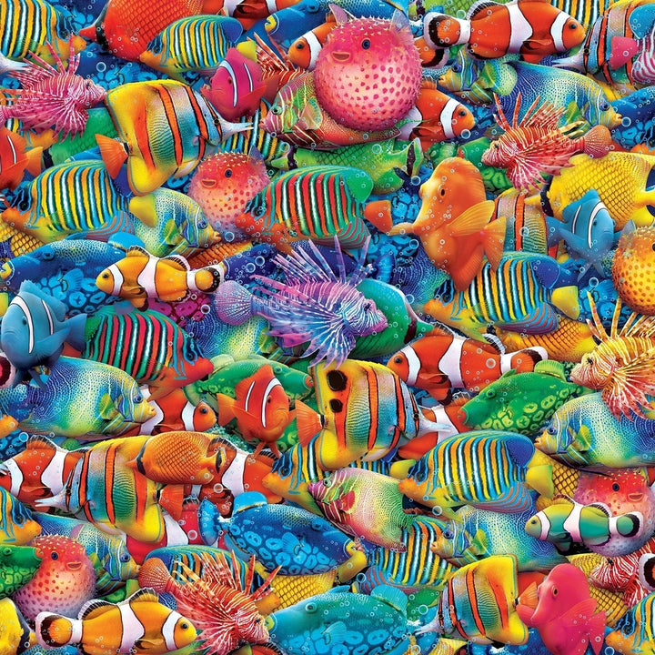 Rainbow Sea 100 Piece Jigsaw Puzzle Eco-Friendly Tropical Fun for Ages 6+ Image 2