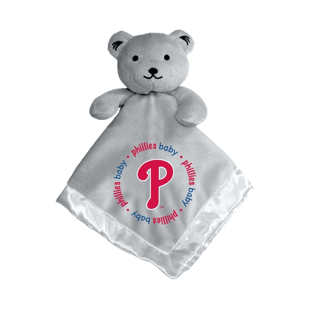 Philadelphia Phillies Security Bear Gray 14in Plush Soft Satin Baby Fanatics Image 1