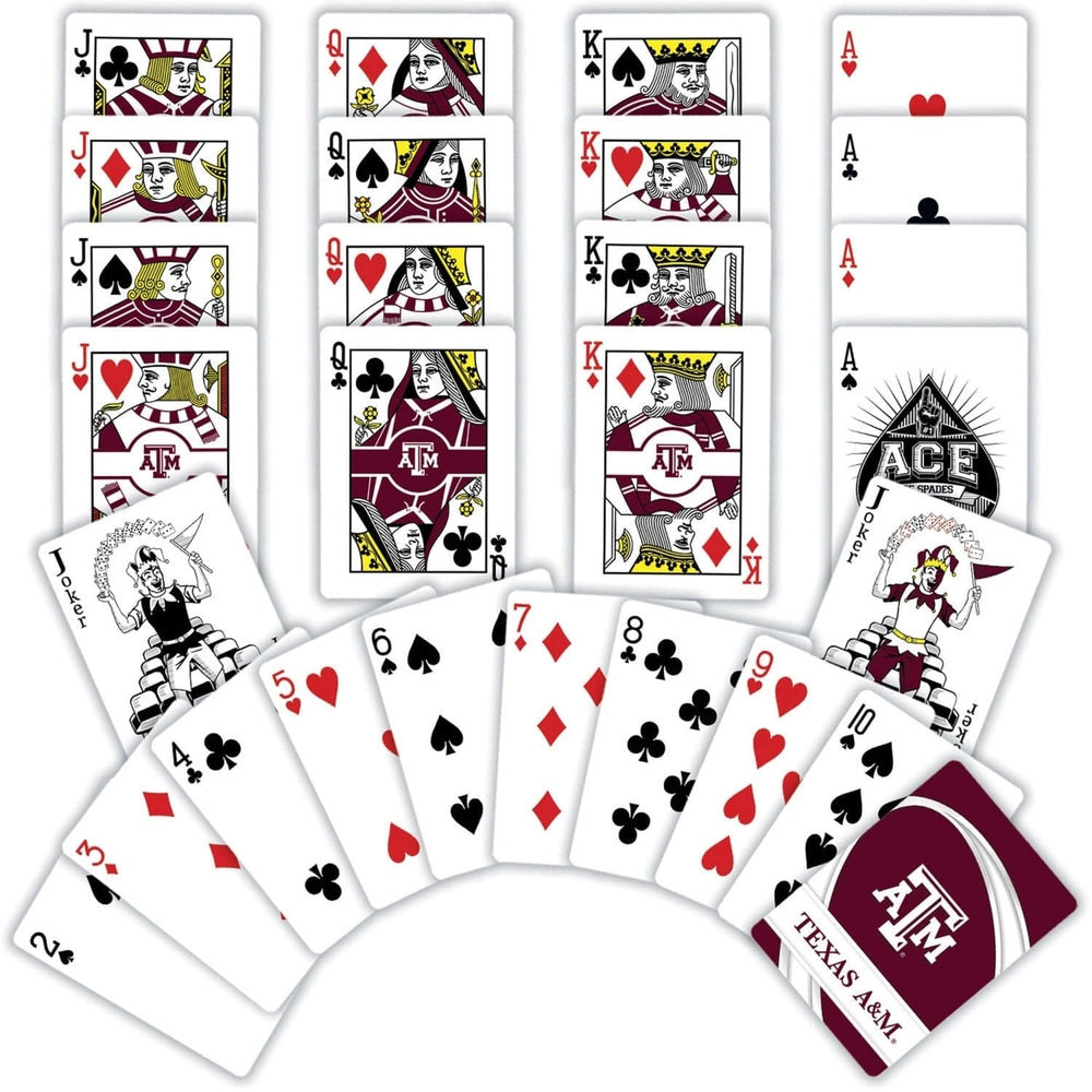 Texas AandM Aggies Playing Cards 54 Card Deck Officially Licensed NCAA Collectible Image 2