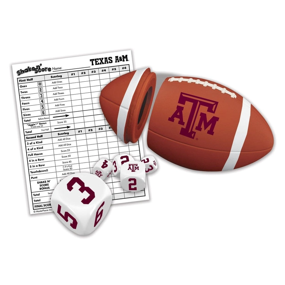 Texas AandM Aggies Shake n Score Dice Game Official NCAA Travel Game for Fans Image 2