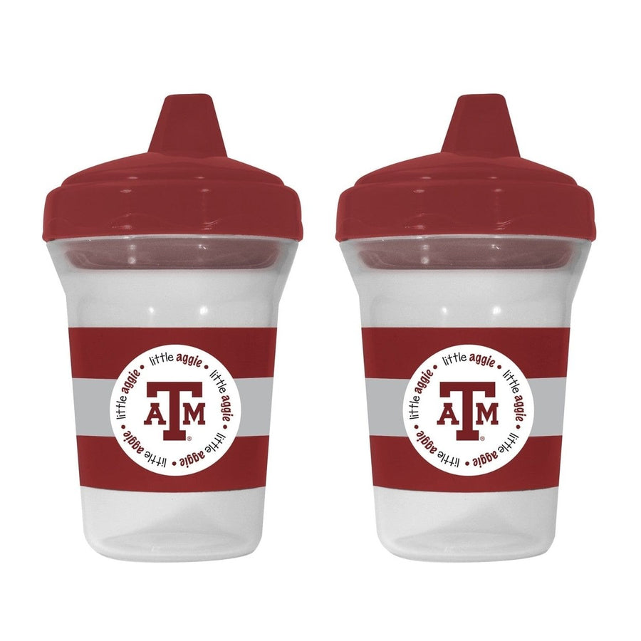 Texas AandM Aggies Sippy Cup 2-Pack BPA-Free Toddler Drinkware Shatterproof Image 1