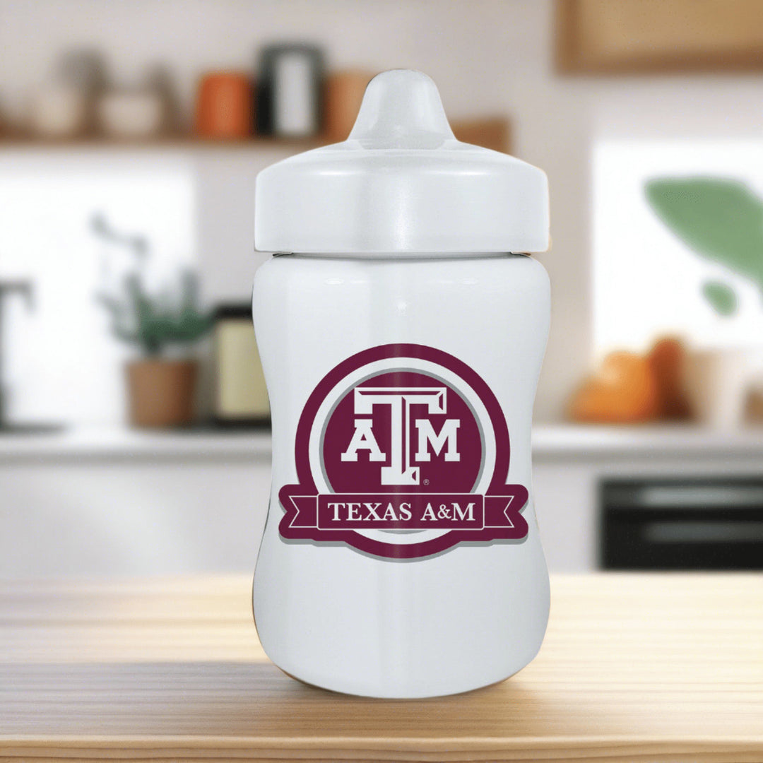 Texas AandM Aggies Sippy Cup BPA-Free 9oz Toddler Baby Drinkware Officially Licensed Image 3