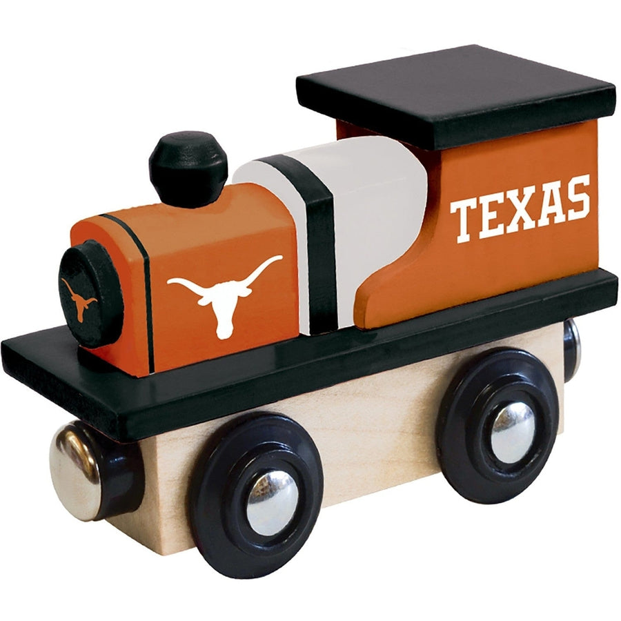 Texas Longhorns Wooden Toy Train Engine MasterPieces NCAA College Team Colors Image 1