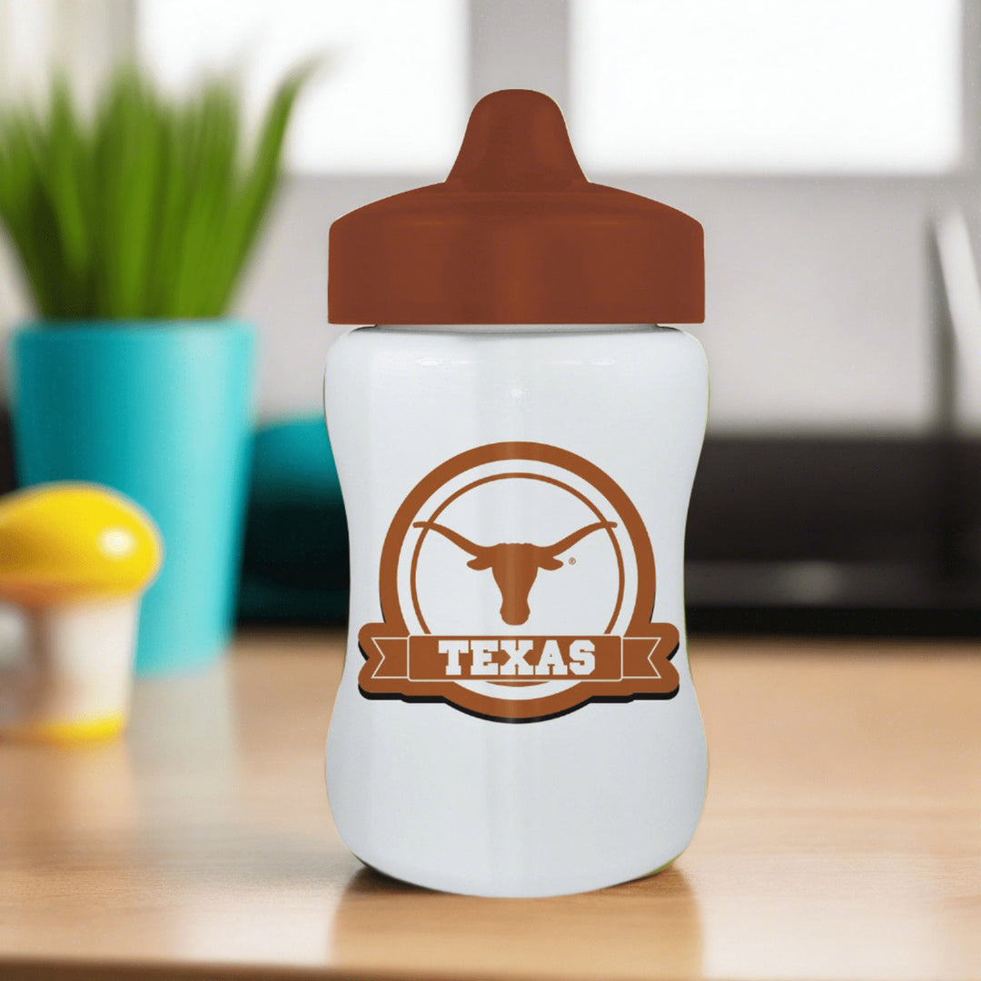 Texas Longhorns Sippy Cup 9oz BPA Free Toddler Cup NCAA Officially Licensed Image 3