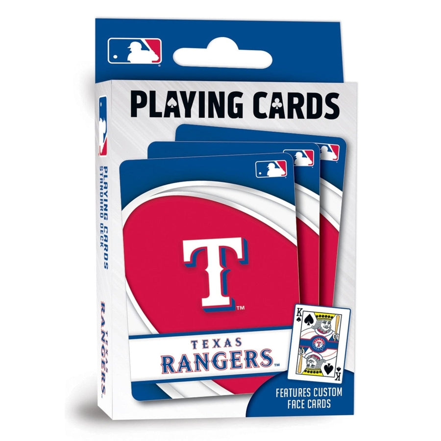 Texas Rangers Playing Cards 54 Card Deck MLB Officially Licensed Team Poker Cards Image 1