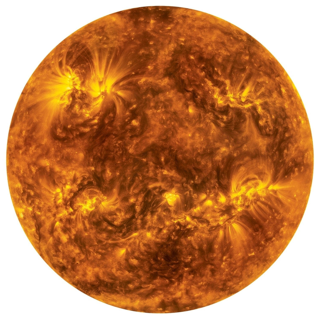 The Sun 1000 Piece Round Jigsaw Puzzle Upper Atmosphere Corona Detail Image 2