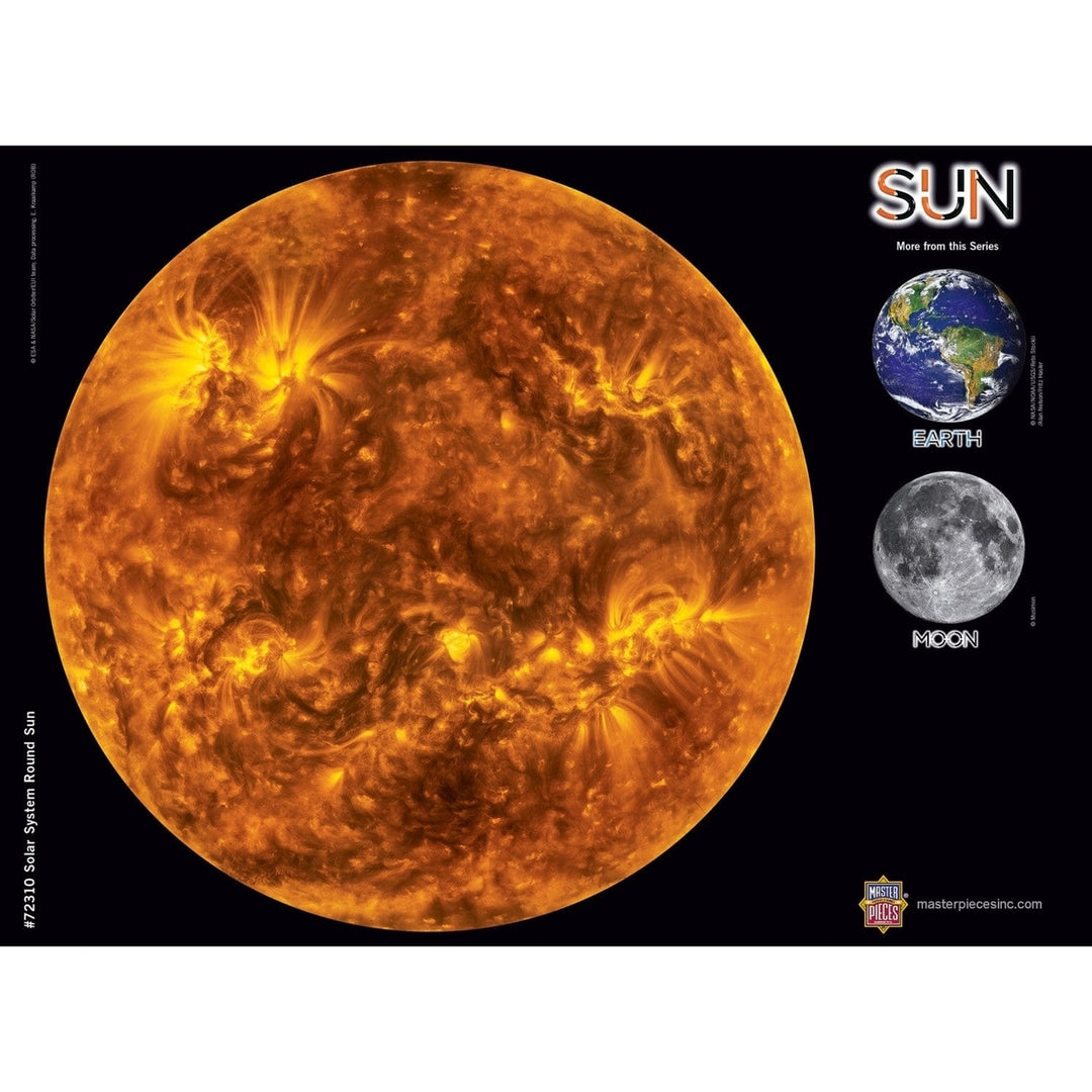 The Sun 1000 Piece Round Jigsaw Puzzle Upper Atmosphere Corona Detail Image 4