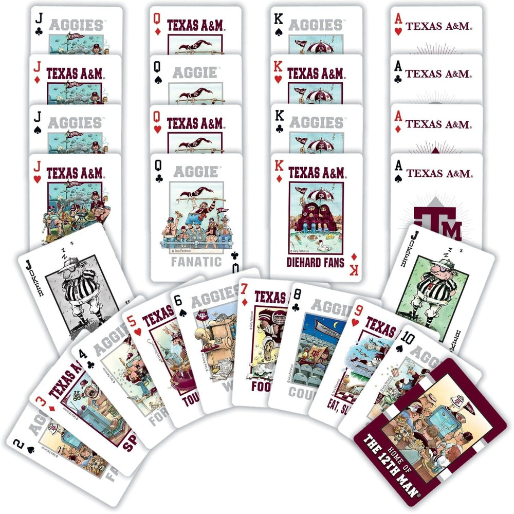 Texas AandM Aggies Playing Cards 54 Card Deck NCAA Team Logo Face Cards Image 2