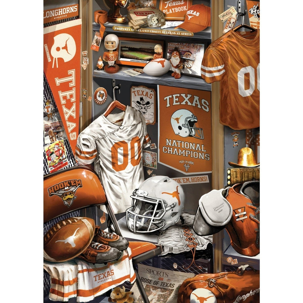 Texas Longhorns - Locker Room 500 Piece Jigsaw Puzzle Image 2