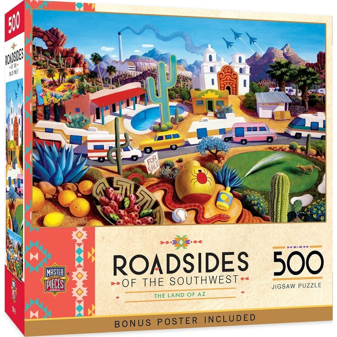 MasterPieces 500 Piece Jigsaw Puzzle Roadsides of the Southwest Tucson AZ 21x15 Image 1