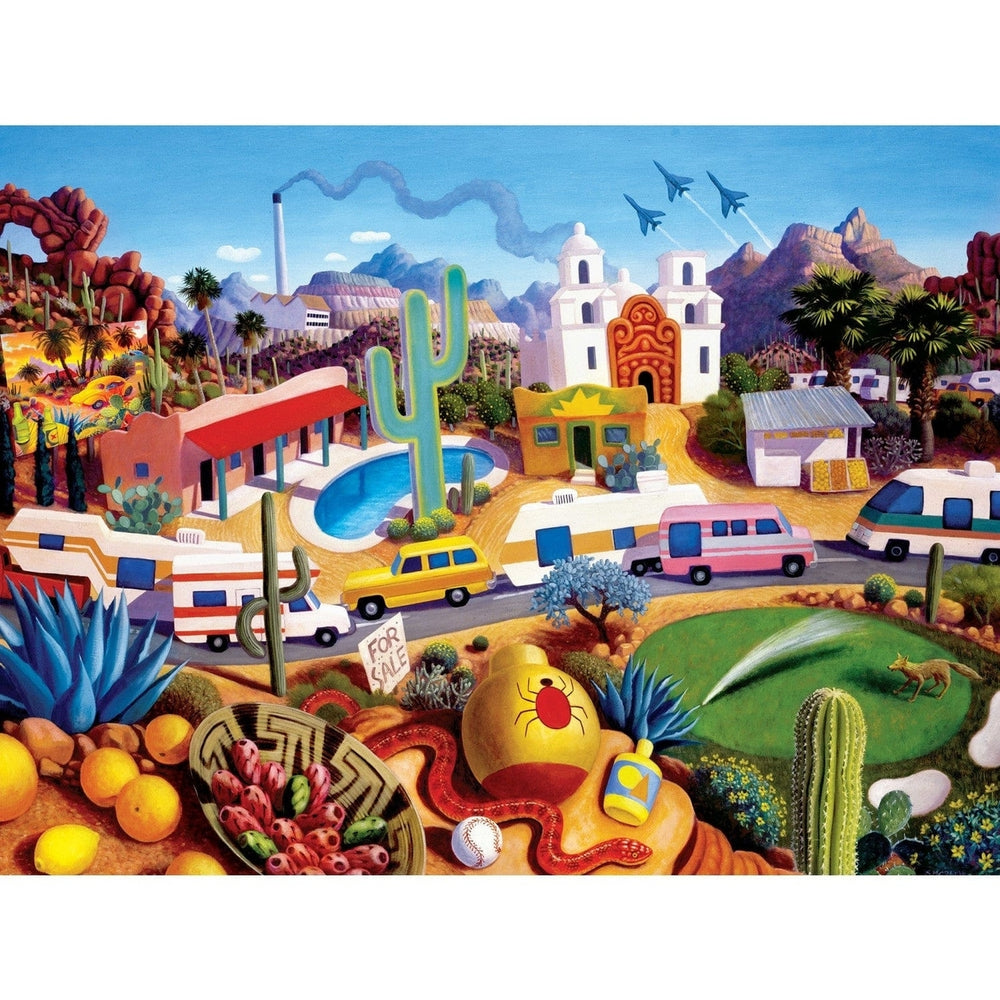 MasterPieces 500 Piece Jigsaw Puzzle Roadsides of the Southwest Tucson AZ 21x15 Image 2