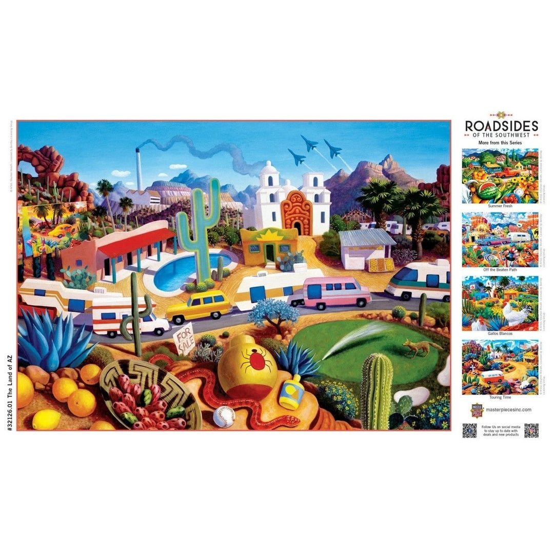 MasterPieces 500 Piece Jigsaw Puzzle Roadsides of the Southwest Tucson AZ 21x15 Image 4