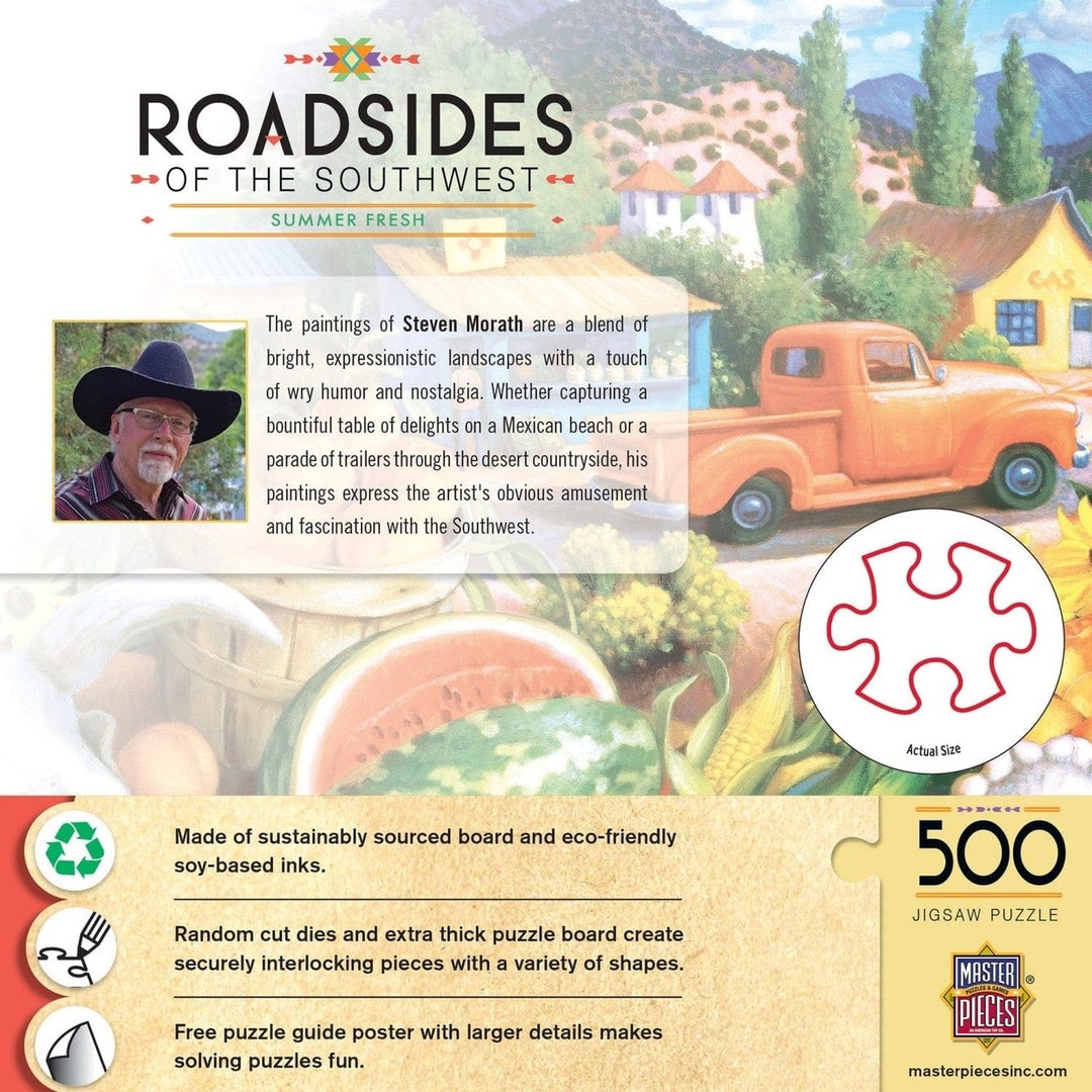 MasterPieces Roadsides of the Southwest 500 Piece Jigsaw Puzzle 21x15 Inches Image 3