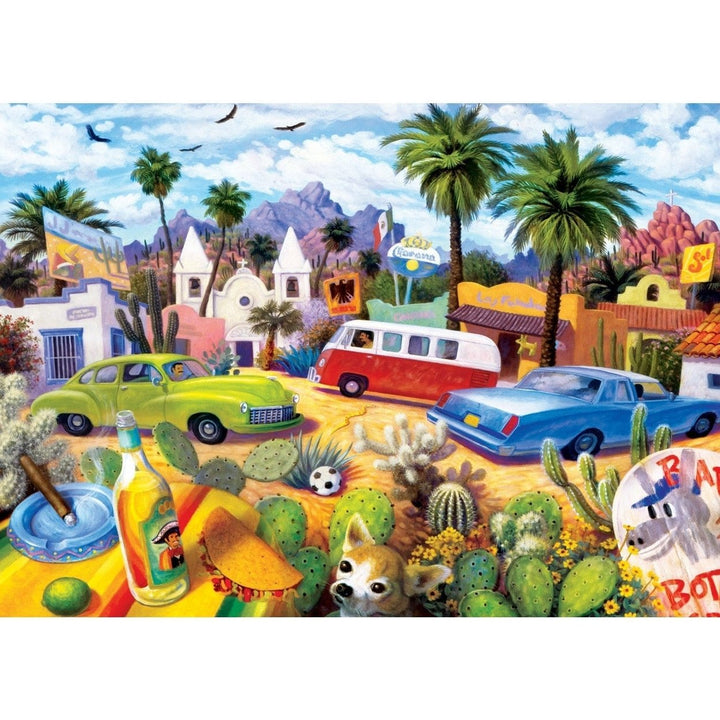 Roadsides of the Southwest - Other Side of the Border 500 Piece Jigsaw Puzzle Image 2