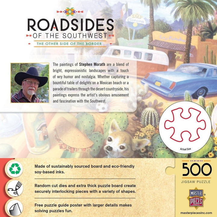 Roadsides of the Southwest - Other Side of the Border 500 Piece Jigsaw Puzzle Image 3