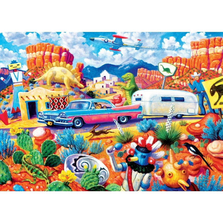 MasterPieces Roadsides of the Southwest 500 Piece Jigsaw Puzzle 15x21 Recycled Material Image 2