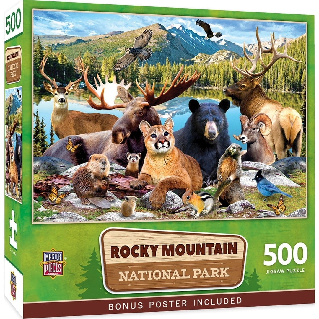 Rocky Mountain National Park 500 Piece Jigsaw Puzzle Premium Quality USA Made Image 1