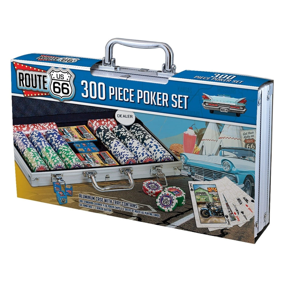 Route 66 300 Piece Poker Set Image 1