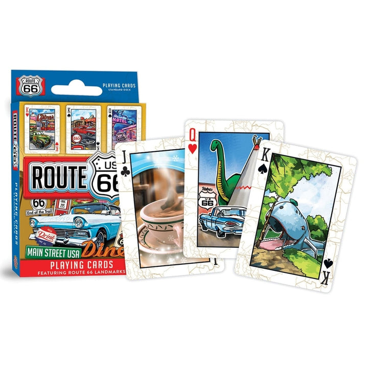 Route 66 Playing Cards 54 Card Deck fine Landmark Designs Cat Logo Image 3