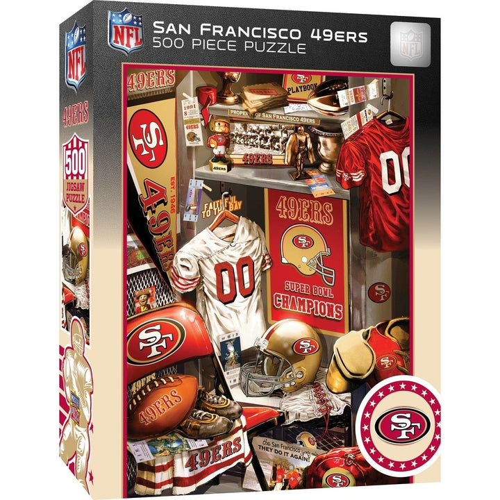 San Francisco 49ers - Locker Room 500 Piece Jigsaw Puzzle Image 1