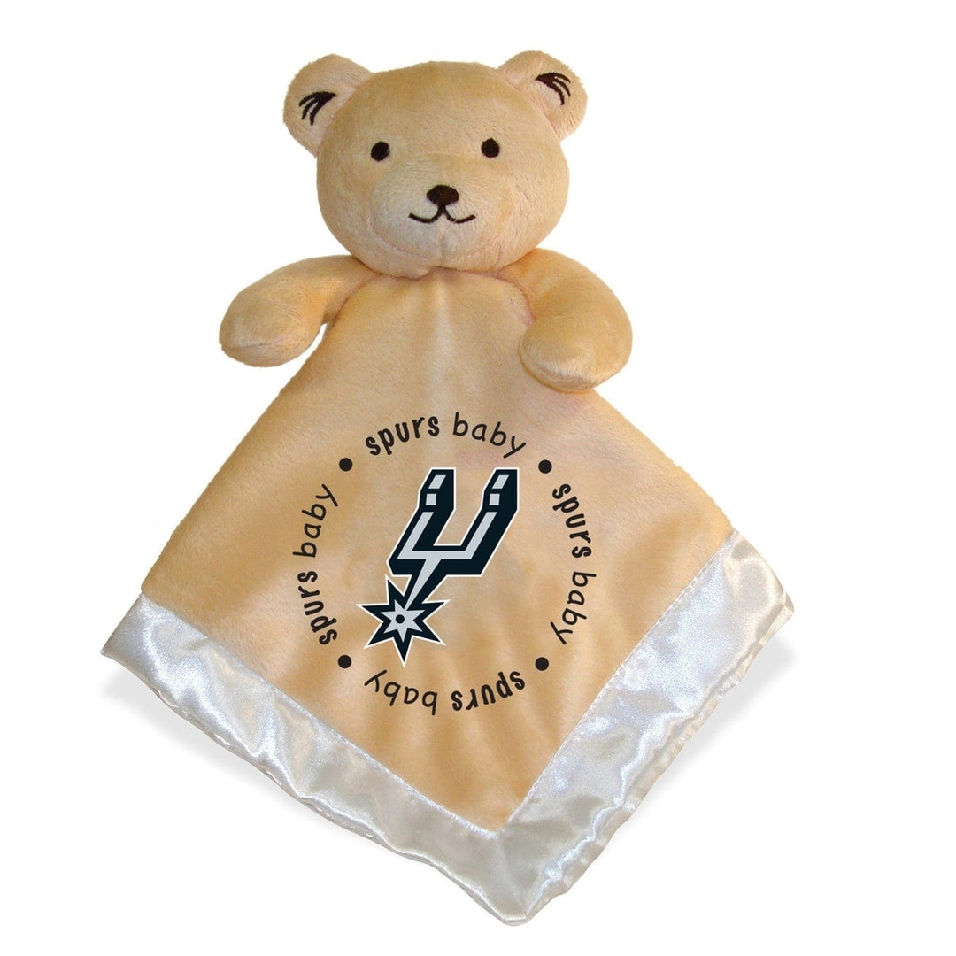 San Antonio Spurs Security Bear Plush Tan 14in Soft Toy with Embroidered Logo Image 1