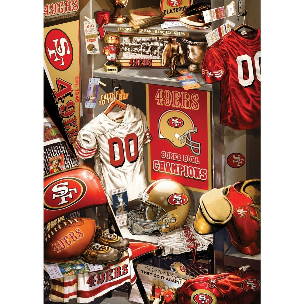 San Francisco 49ers - Locker Room 500 Piece Jigsaw Puzzle Image 2