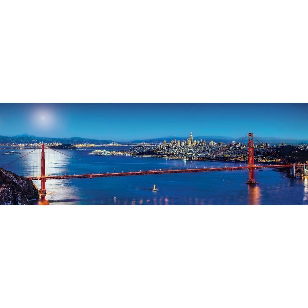 American Vista San Francisco 1000 Piece Panoramic Jigsaw Puzzle 15 x 30 Inches Image 2