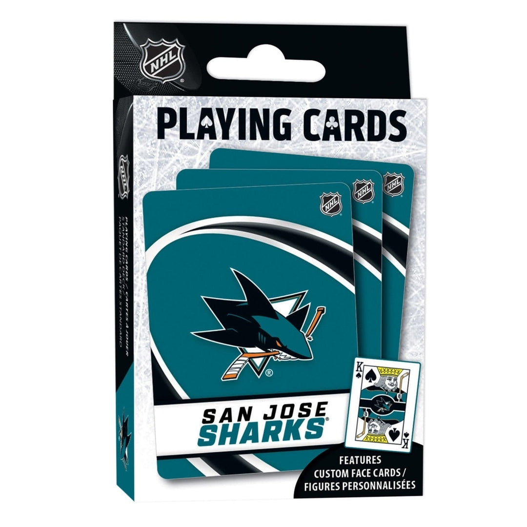 San Jose Sharks Playing Cards 54 Card Deck Officially Licensed NHL Cards Image 1