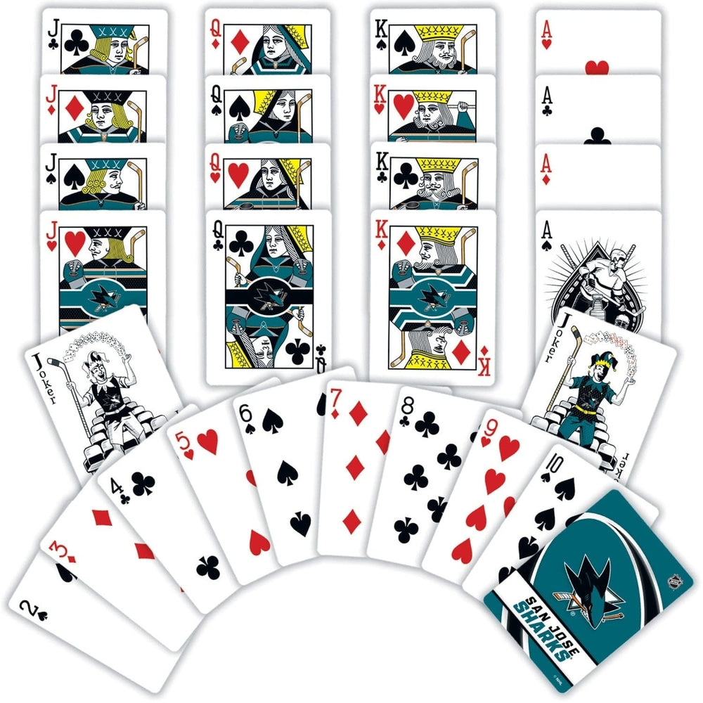 San Jose Sharks Playing Cards 54 Card Deck Officially Licensed NHL Cards Image 2