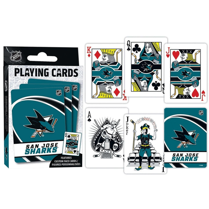 San Jose Sharks Playing Cards 54 Card Deck Officially Licensed NHL Cards Image 3